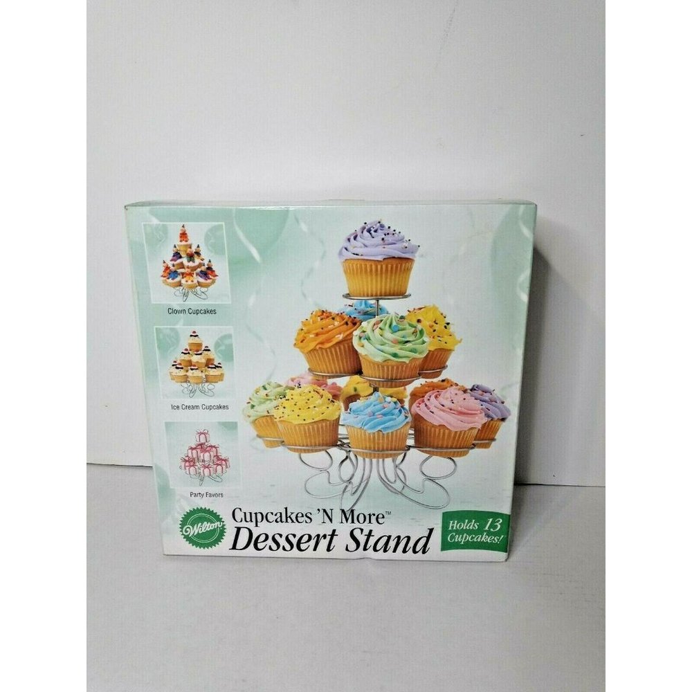 Wilton Cupcakes 'N More Dessert Stand - Holds 13 cupcakes - metal finish